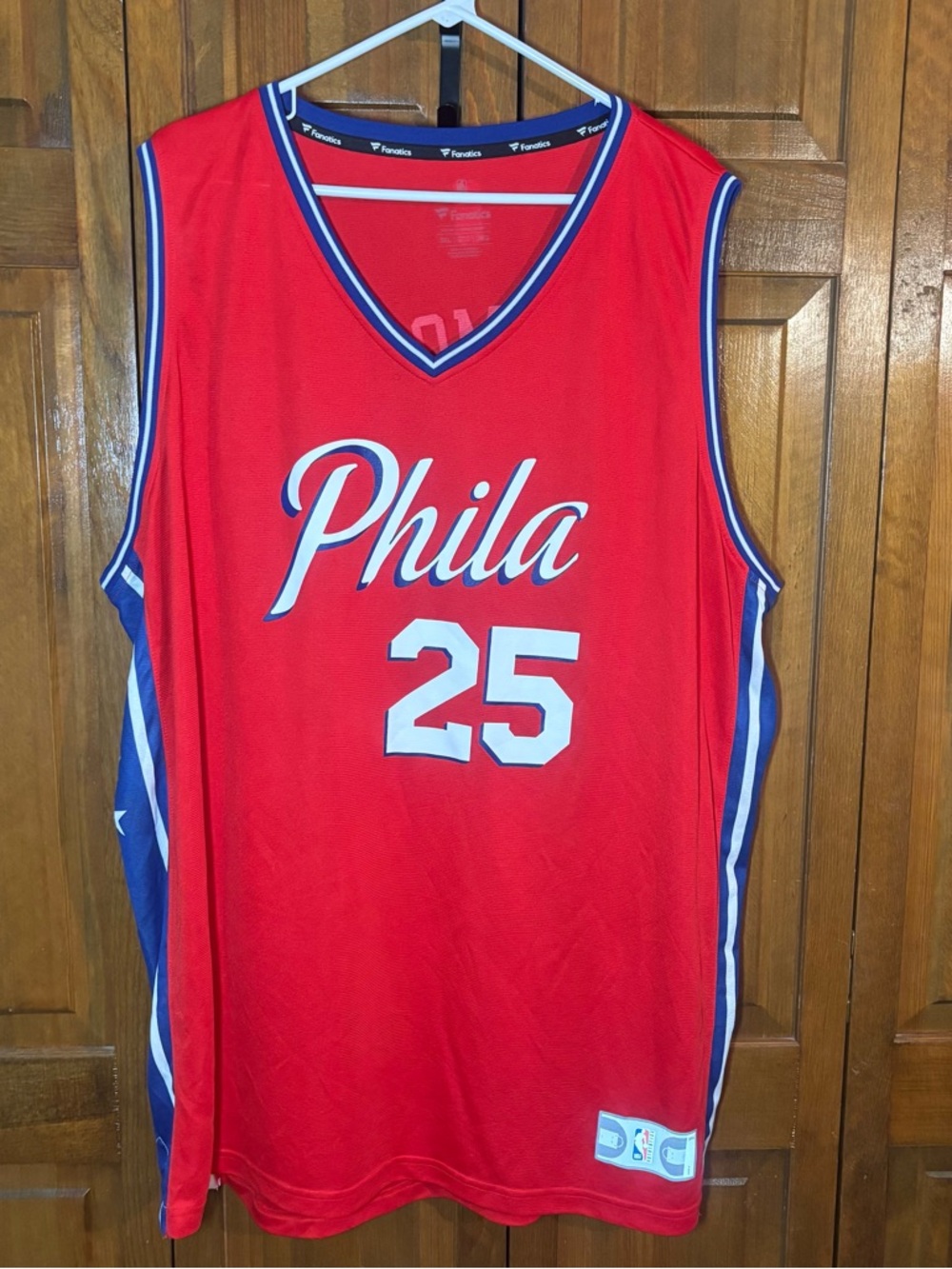 Philadelphia 76ers Ben Simmons Red Fanatics "Phila" Jersey